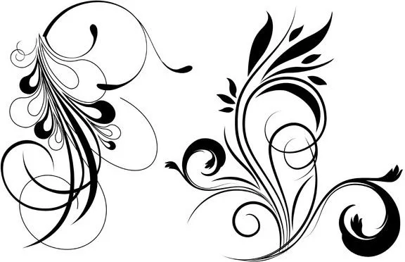 Dibujos de flores a blanco y negro - Imagui