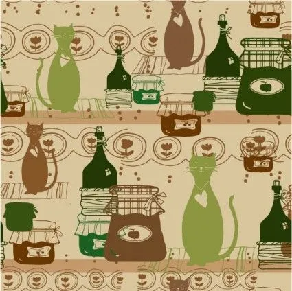 Vector De Fondo De Gato De Dibujos Animados-Vector Fondo-vector ... Vector De Fondo De Gato De Dibujos Animados-Vector Fondo-vector ...