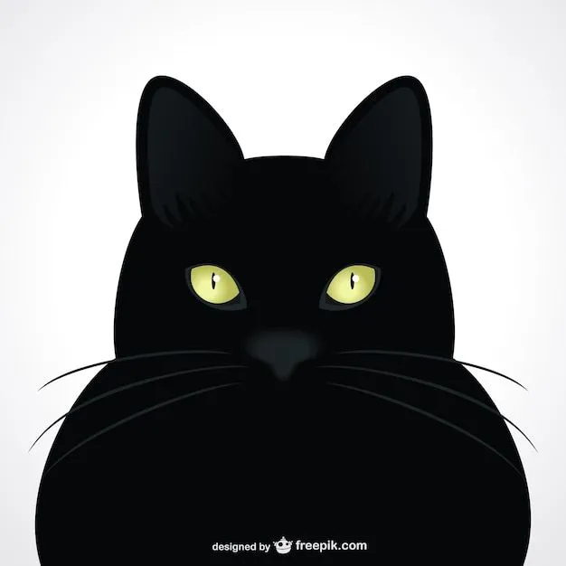 Vector gato negro | Descargar Vectores gratis