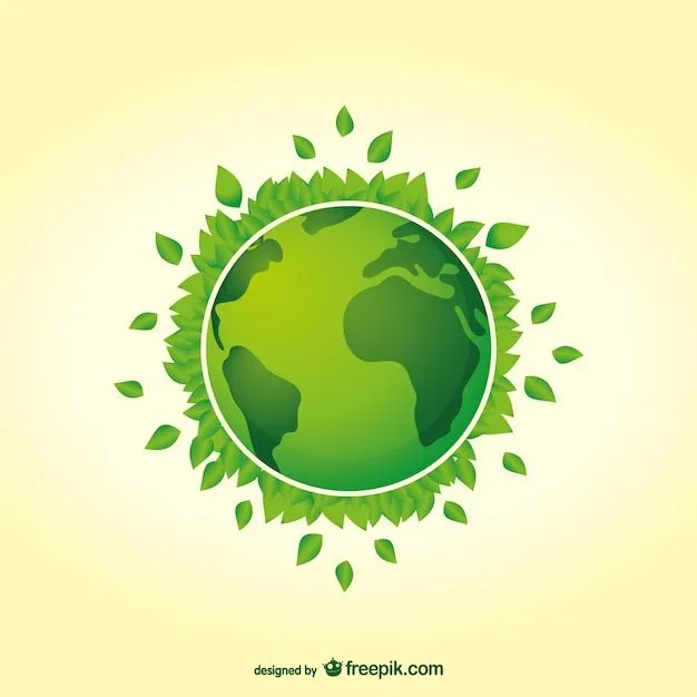 Vector planeta verde | Descargar Vectores gratis
