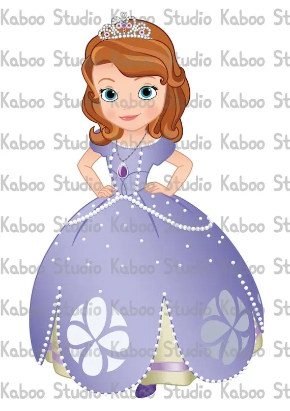 Decoración imprimible Princesa Sofía la primera por KabooStudio
