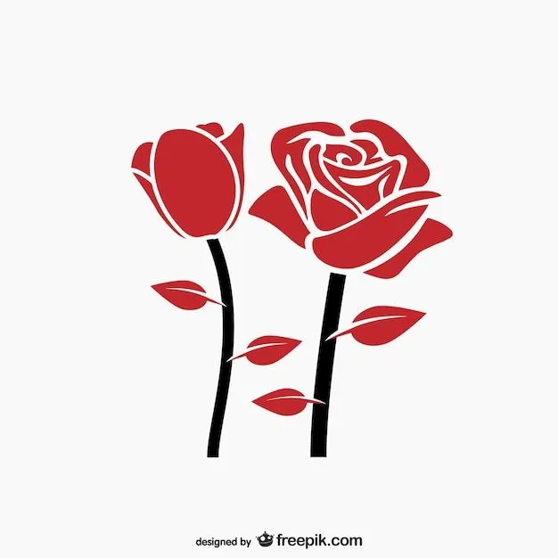 Vector rosas rojas | Descargar Vectores gratis