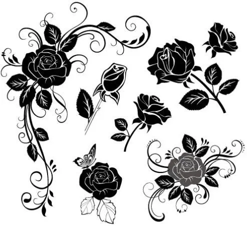 Vector rose flower cdr Free vector for free download about (9 ...