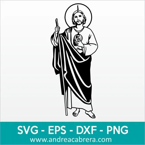 Vector San Judas Tadeo SVG EPS DXF PNG - Diseño Gráfico Andrea Cabrera