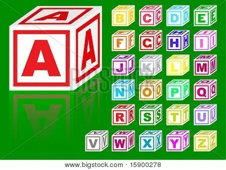 Vectores y fotos en stock de Alfabeto de cubos | Bigstock