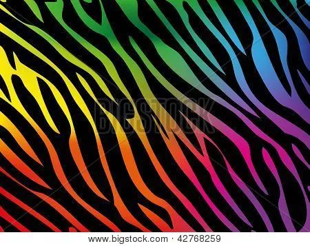 Vectores y fotos en stock de Cebra fondo de arco iris | Bigstock
