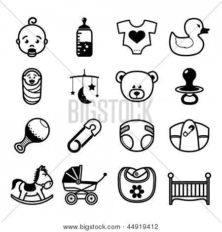 Vectores y fotos en stock de Conjunto de iconos de bebé | Bigstock