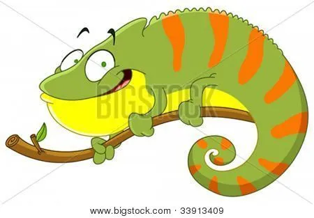 Vectores y fotos en stock de Dibujos animados de camaleón | Bigstock