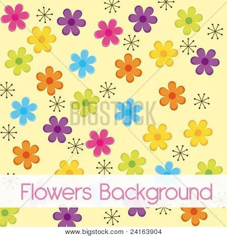 Vectores y fotos en stock de dibujos animados de flores | Bigstock