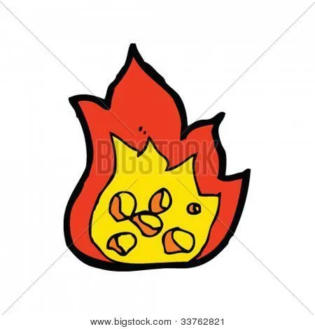 Vectores y fotos en stock de dibujos animados de fuego | Bigstock