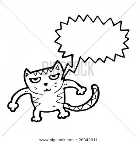 Vectores y fotos en stock de dibujos animados de gato enojado ...