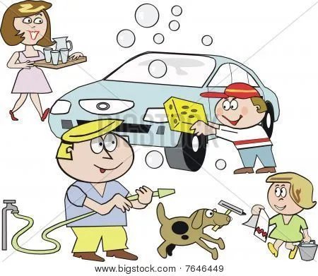 Vectores y fotos en stock de Dibujos animados de lavado de autos ...