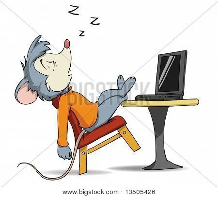 Vectores y fotos en stock de Dibujos animados de ratón para dormir ...