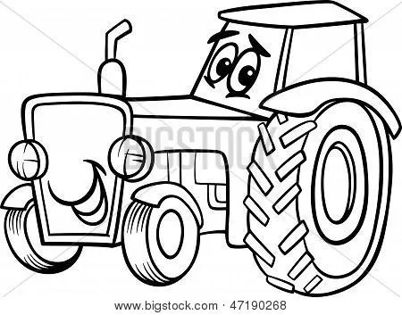 Vectores y fotos en stock de Dibujos animados de tractor para ...