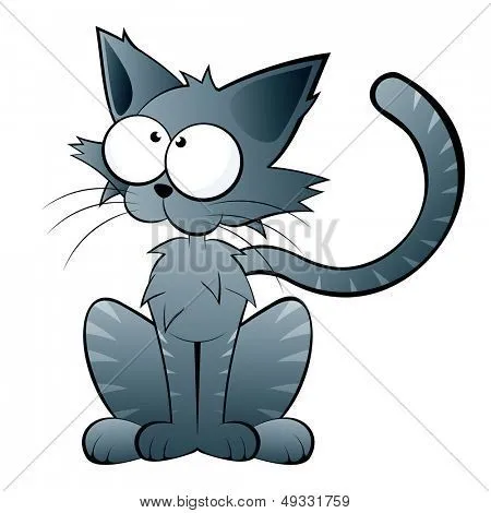 Vectores y fotos en stock de divertidos dibujos animados gato ...