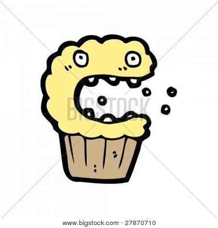 Vectores y fotos en stock de gritos de dibujos animados de muffin ...