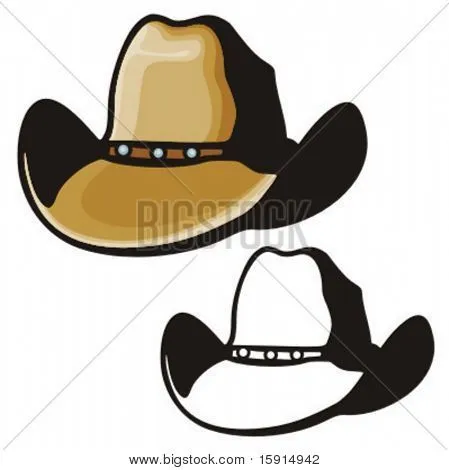 Vectores y fotos en stock de Ilustración de un sombrero de vaquero ...