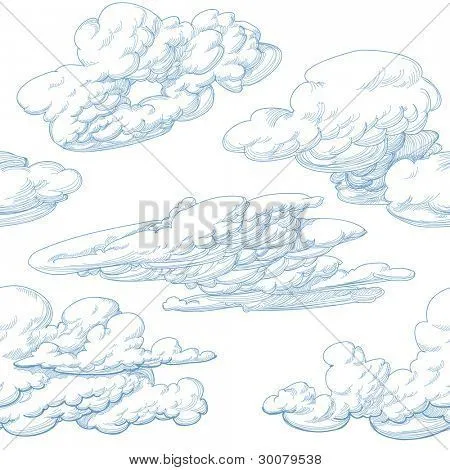Vectores y fotos en stock de Patron nubes dibujadas a mano | Bigstock
