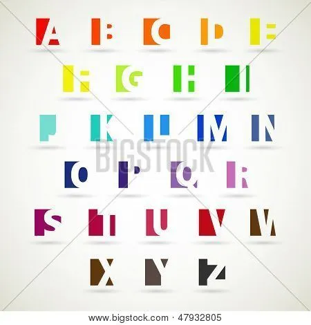 Vectores y fotos en stock de Set de abecedario mayúsculas | Bigstock