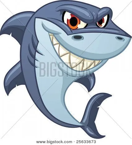 Dibujos de tiburones animados - Imagui