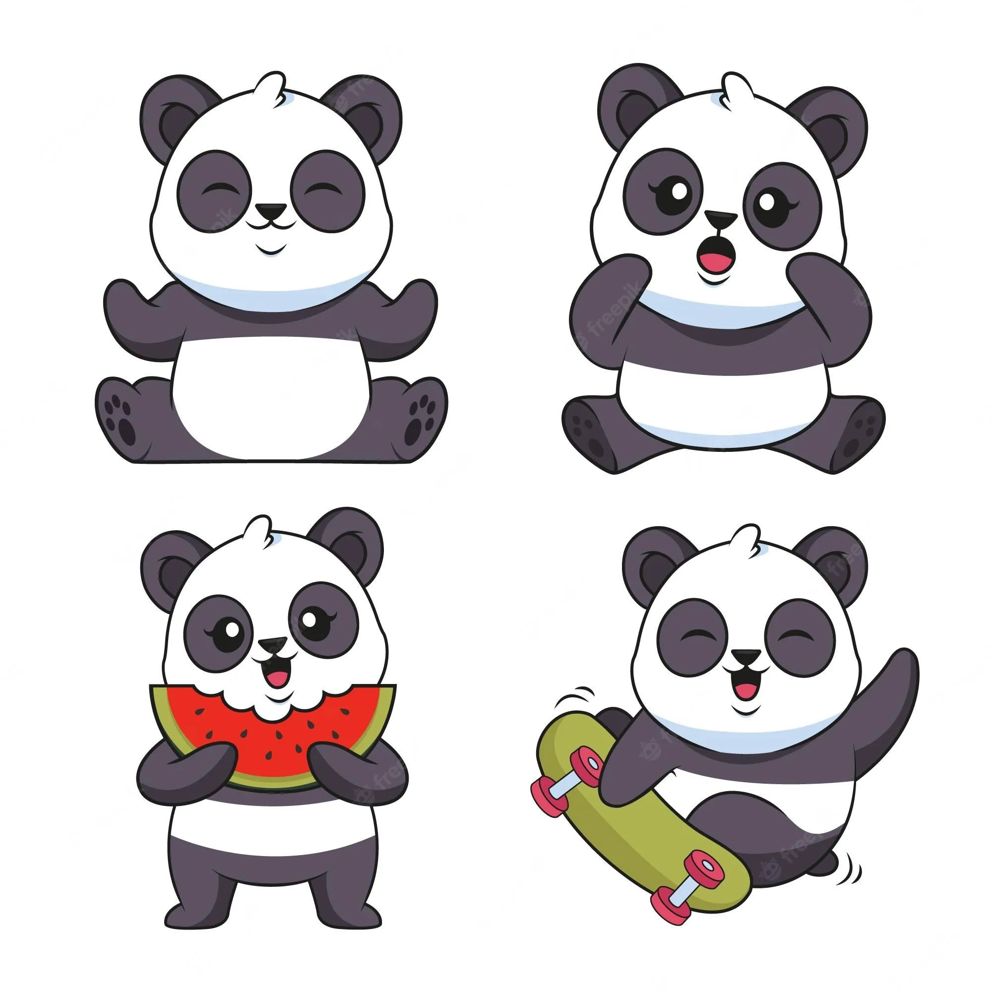 Vectores e ilustraciones de Oso panda para descargar gratis | Freepik
