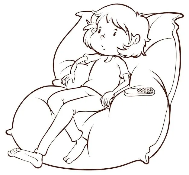 Vectores e ilustraciones de Persona durmiendo dibujo colorear para  descargar gratis | Freepik