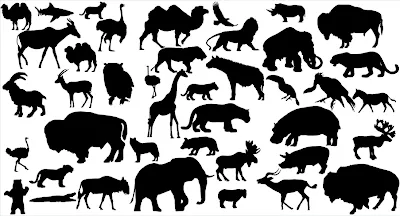 Vectores de siluetas animales (Animal Shilhouette vectors) | Recursos ...
