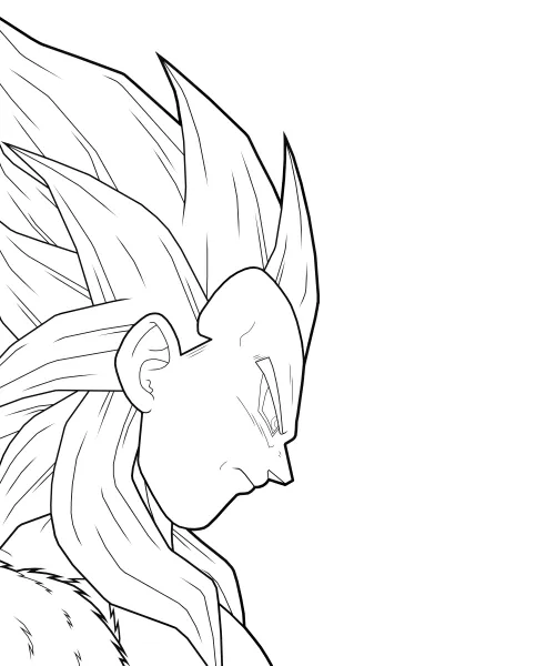 Goku SSj para dibujar - Imagui