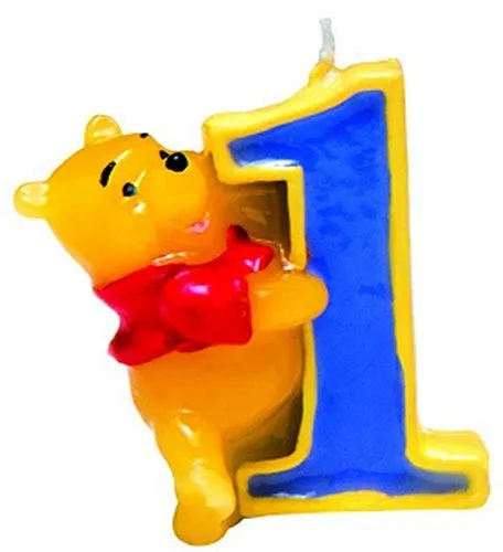 Vela de cumpleaños número 1 Winnie the Pooh - Tus velas
