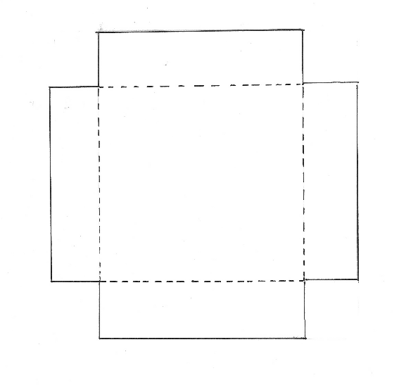 Caja cuadrada con tapa molde - Imagui