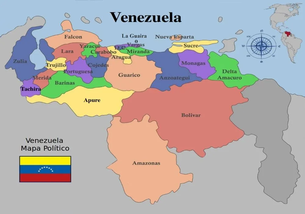 ▷ ESTADOS DE VENEZUELA Y SUS CAPITALES【2023】¿Cuáles son?
