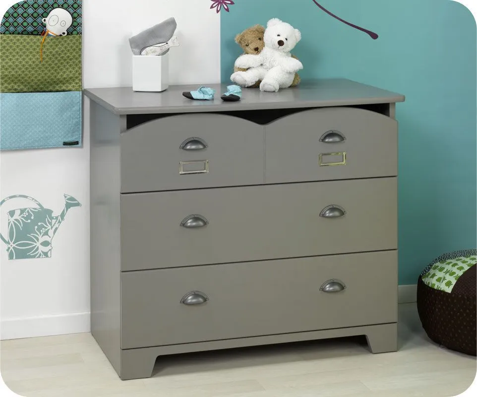 Venta habitación bebé completa CHARME gris: cuna, cómoda y armario ...