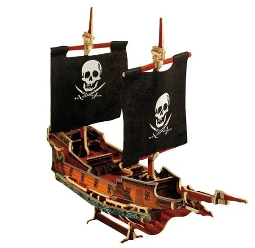 Barco pirata cartón - Imagui