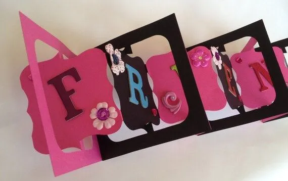 VENTA tarjeta de amistad doblez acordeón por PrincessMouseyCards