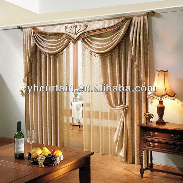 Ventana cortina cortina cortina con cenefa 2012 diseño-Cortina ...