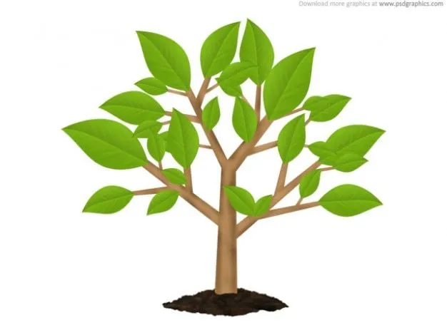 Verde árbol símbolo de medio ambiente (PSD) | Descargar PSD gratis