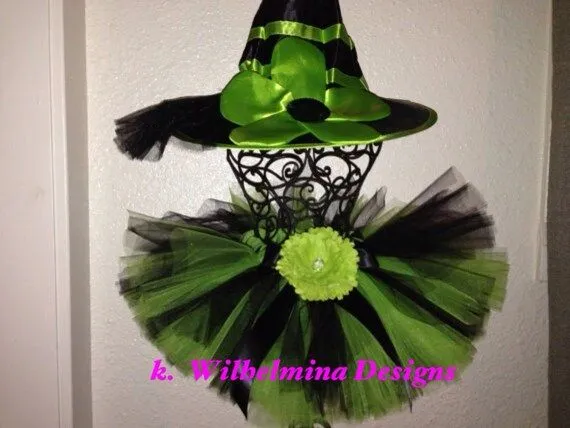 Verde y negro Tutu Halloween traje de bruja por kWilhelmina