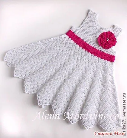 Vestido tejido a crochet para niña de 6 años - Imagui