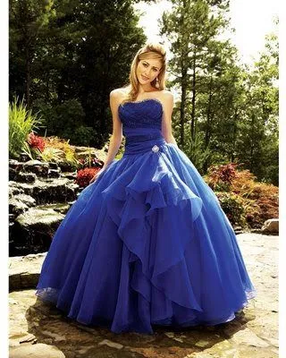 Vestidos galeria: Vestido de 15 años - Color Azul