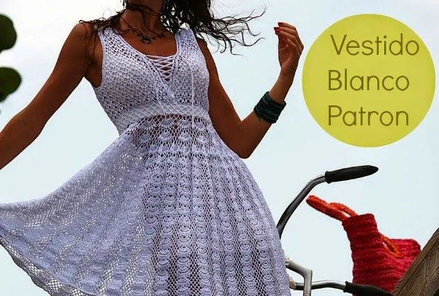Vestido Blanco Verano Patron | Patrones Crochet, Manualidades y ...