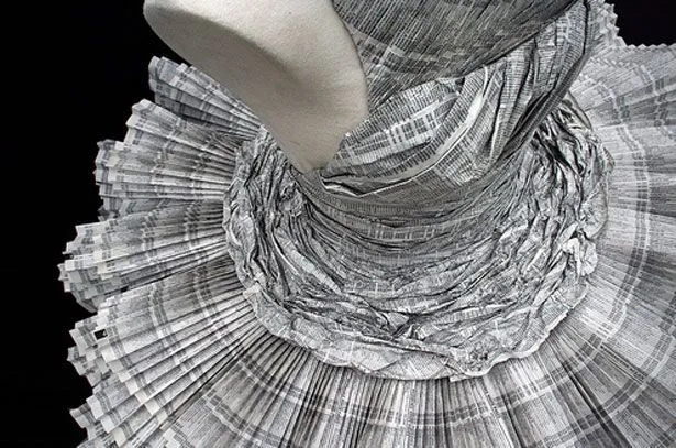 Vestido blog: Como hacer un vestido reciclado con papel