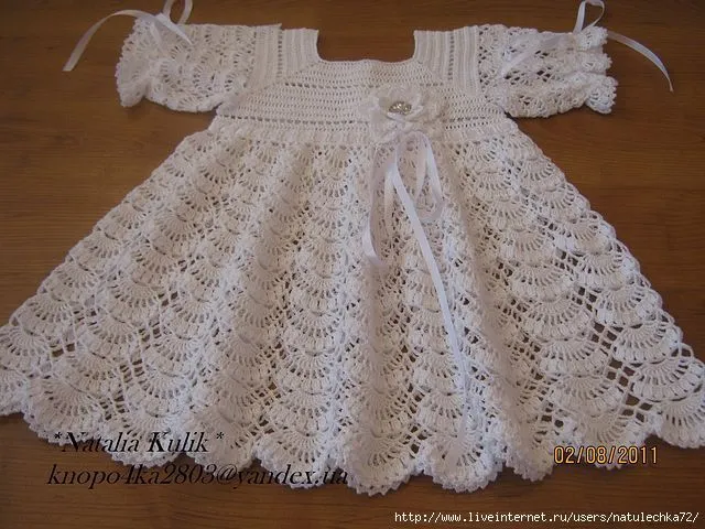 Gráfico de vestido de croche para bebé - Imagui
