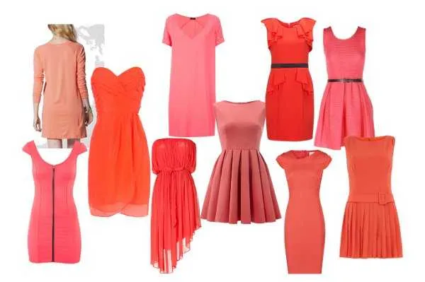 Vestidos color coral para niña - Imagui