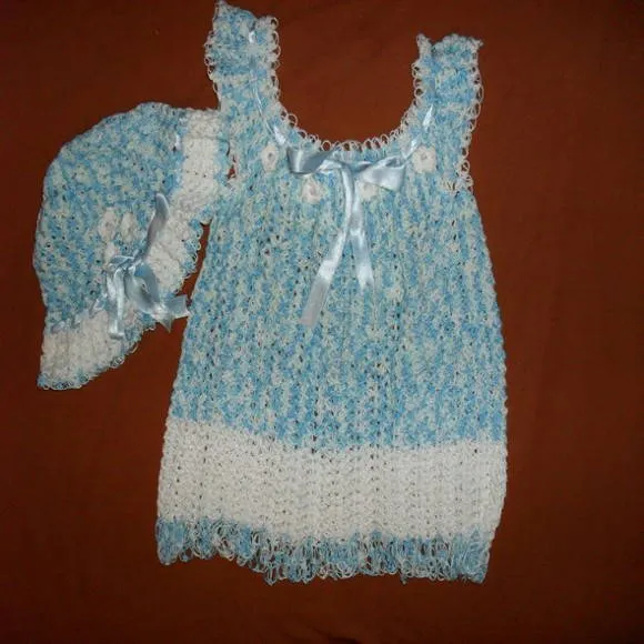 Vestidos: bebe crochet