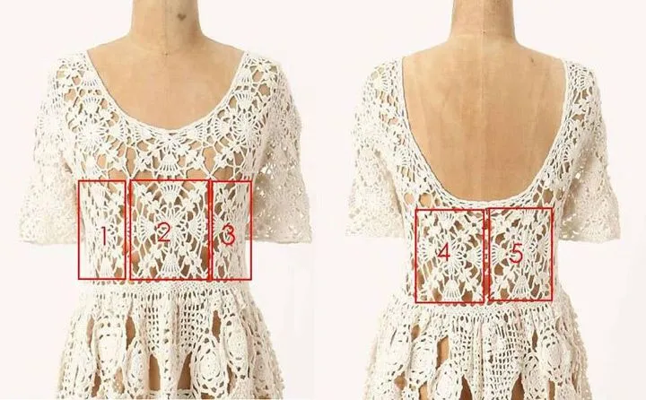 Vestidos de verano a crochet con patrones - Imagui