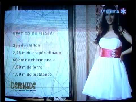 vestido de fiesta Despuntadas utilisima - YouTube