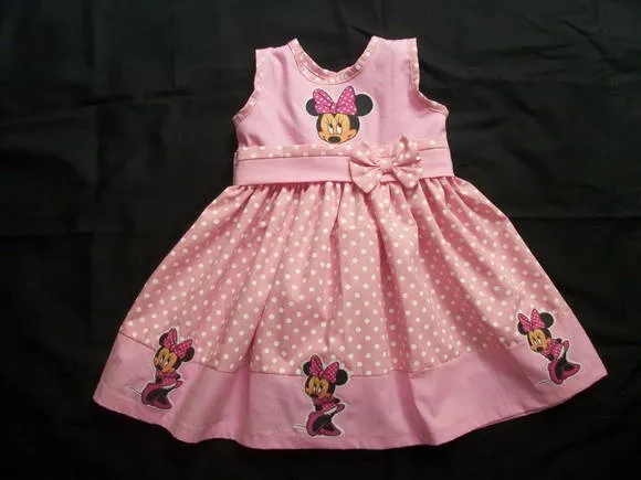Vestido de Minnie rosa para bebé - Imagui