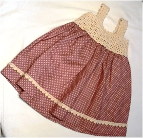 Vestido de niña a ganchillo de patchwork - Patrones: Catálogo de ...
