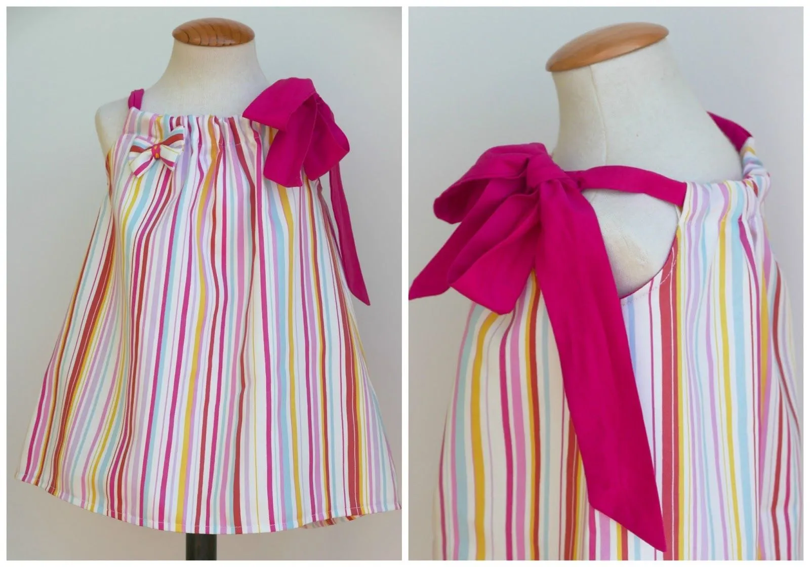 Cómo hacer un vestido niña pillowcase con patrón pdf ~ Colours for ...
