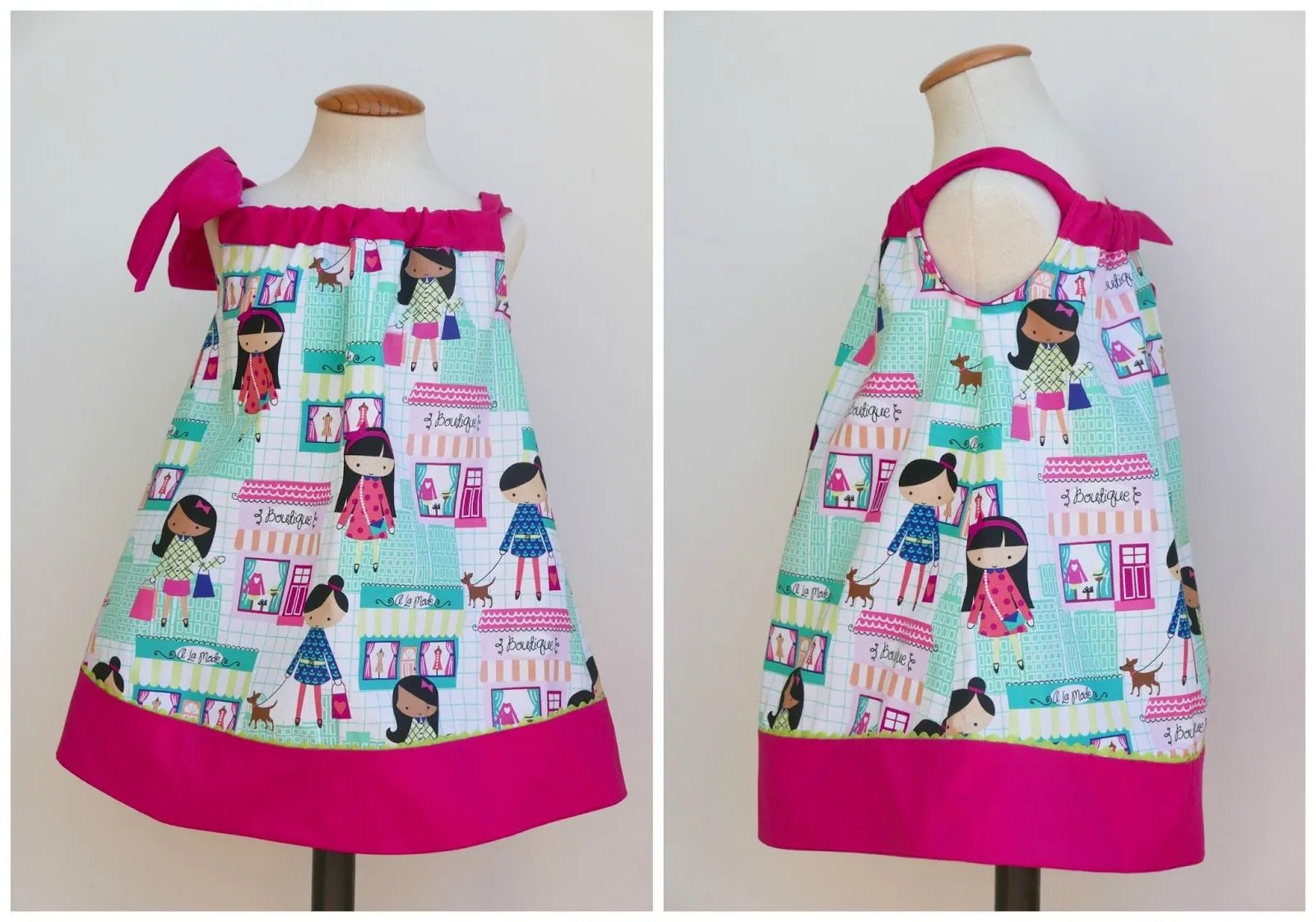Cómo hacer un vestido niña pillowcase con patrón pdf ~ Colours for ...